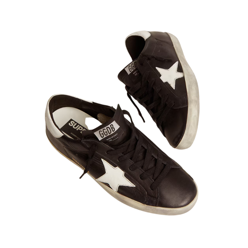 Golden Goose Super-Star – Black White Leather