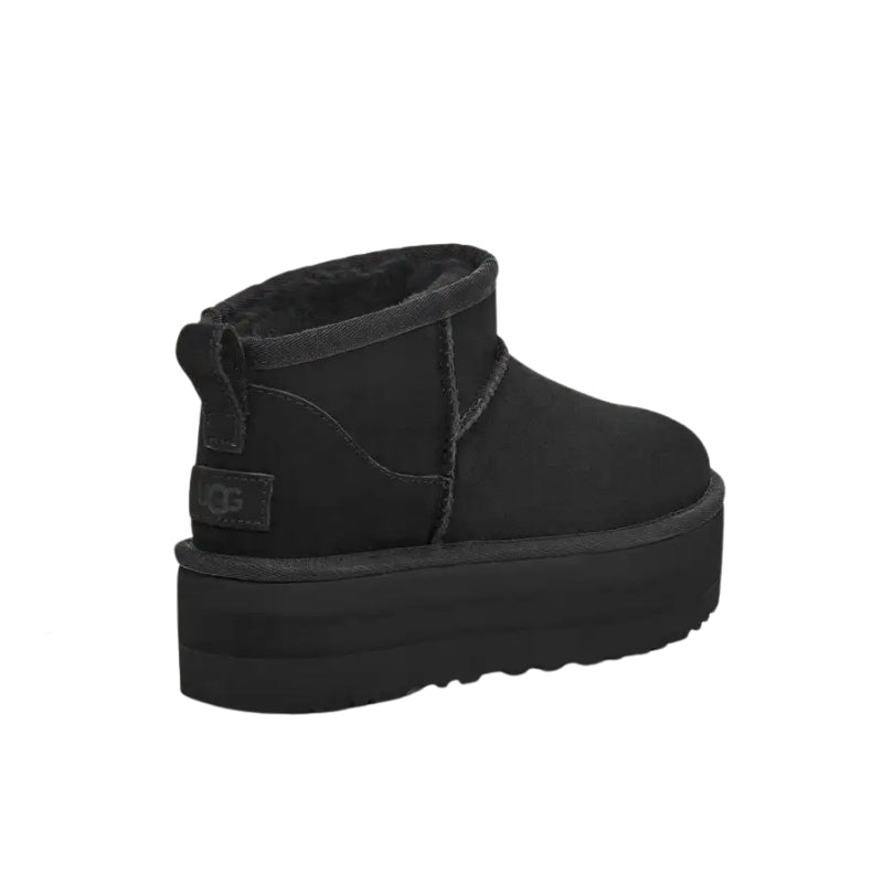UGG CLASSIC ULTRA MINI PLATFORM IN BLACK