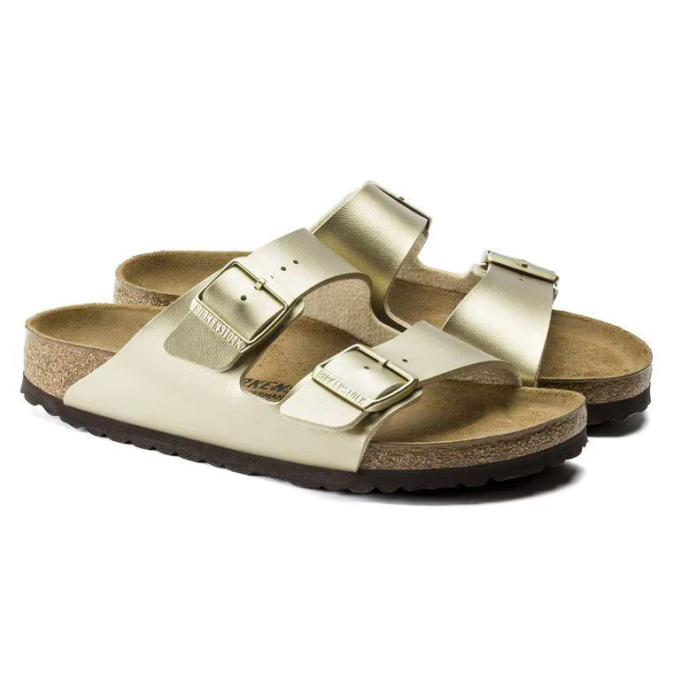 BIRKENSTOCK ARIZONA BIRKO-FLOR -ELECTRIC METALLIC GOLG