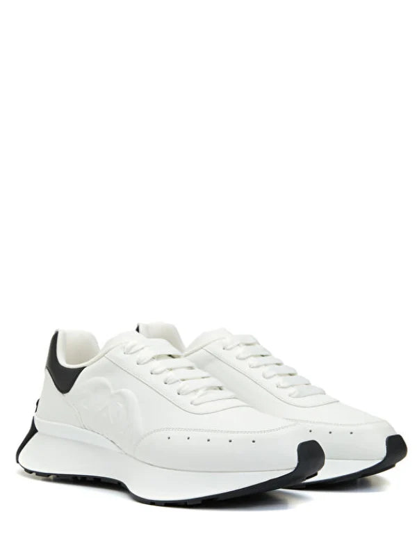 ALEXANDER MCQUEEN SPRINT RUNNER WHITE BLACK