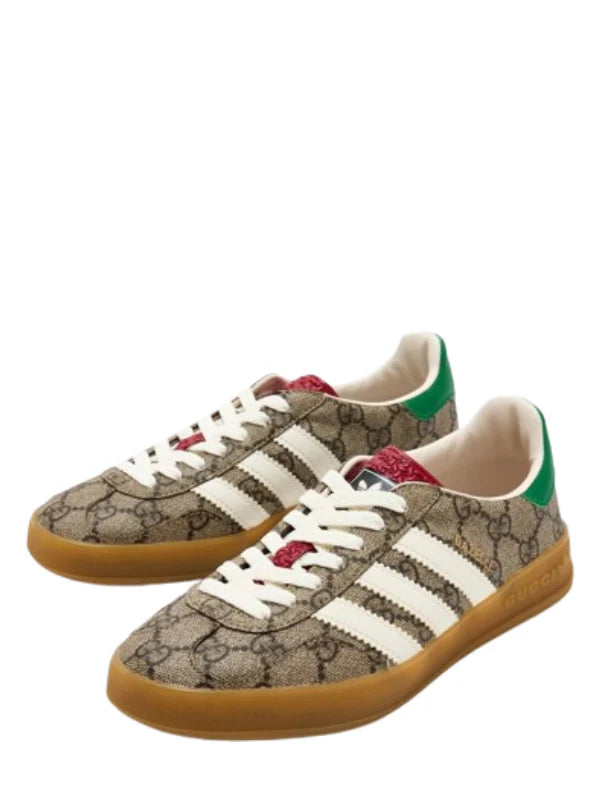 Adidas x Gucci  Gazelle Beige GG monogram