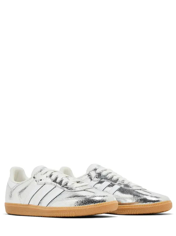 Samba OG "Silver Metallic Cracked Leather"
