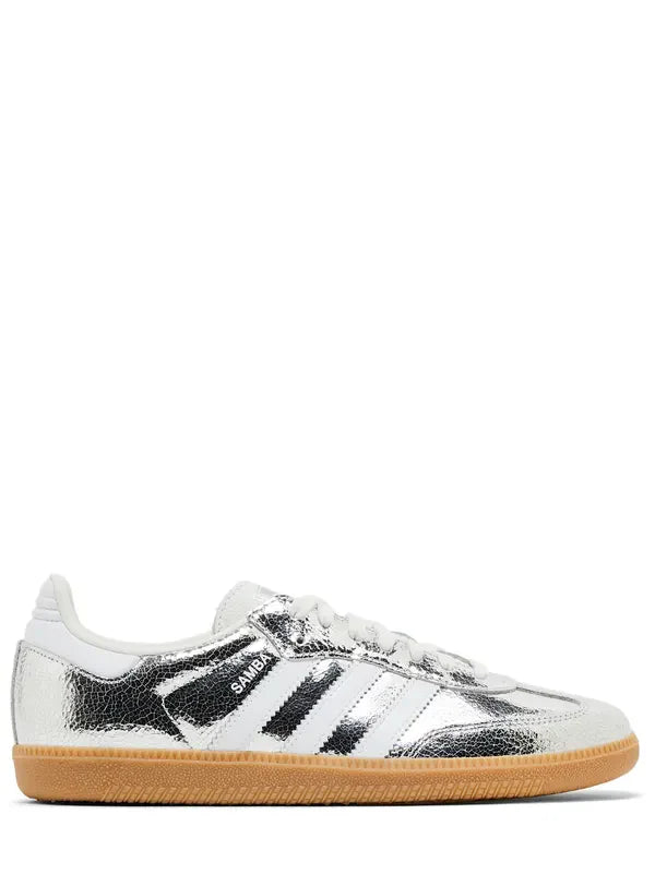 Samba OG "Silver Metallic Cracked Leather"