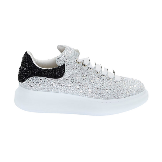 Alexander Mcqueen Oversized Crystal-Embellished White