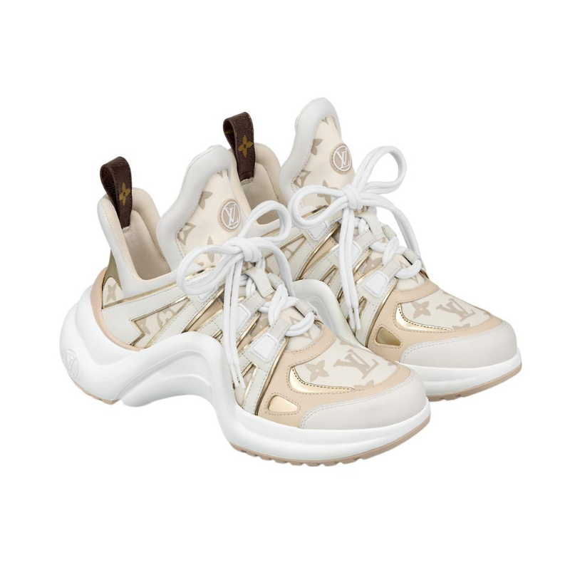 Louis Vuitton Archlight Sneakers ‘Beige Monogram Gold