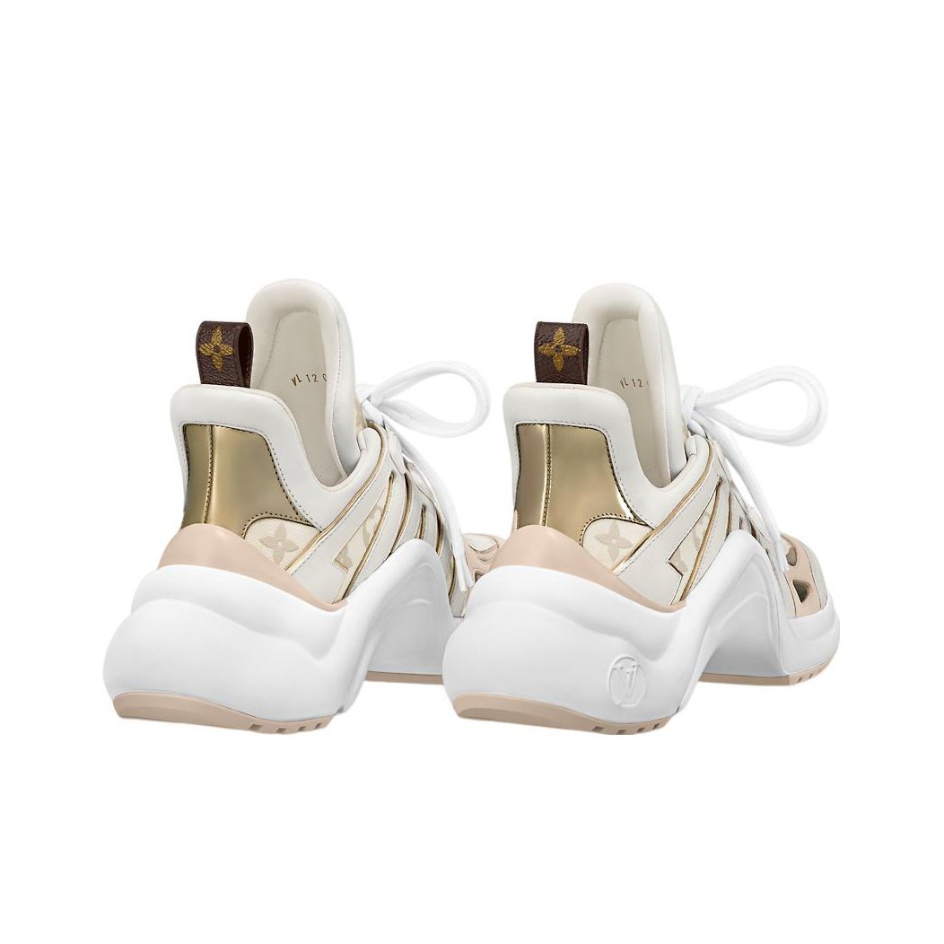 Louis Vuitton Archlight Sneakers ‘Beige Monogram Gold