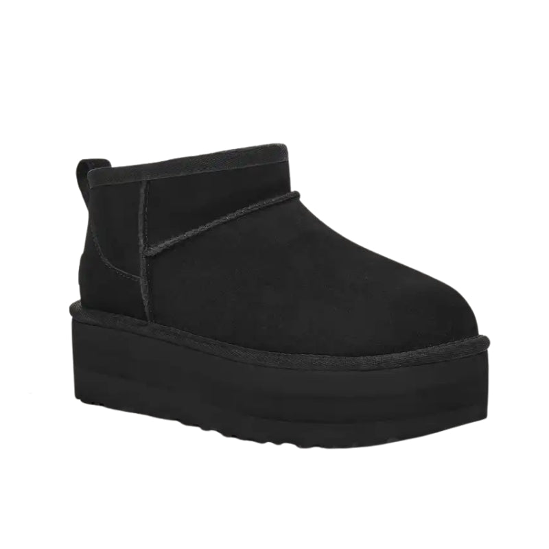 UGG CLASSIC ULTRA MINI PLATFORM IN BLACK