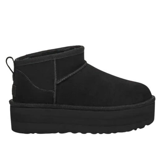 UGG CLASSIC ULTRA MINI PLATFORM IN BLACK