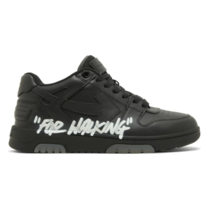 OFF-WHITE Out Of Office OOO For Walking Low Tops – Black White