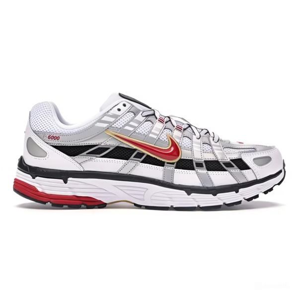 Nike P-6000 White Gold Red